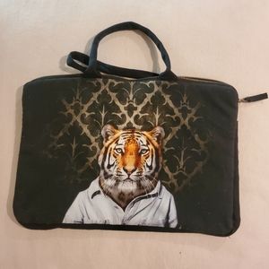 Tiger cotton laptop bag